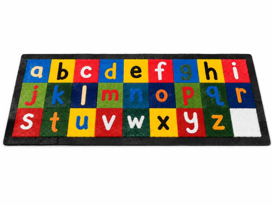 Alphabet learning turf mat with letters a to z